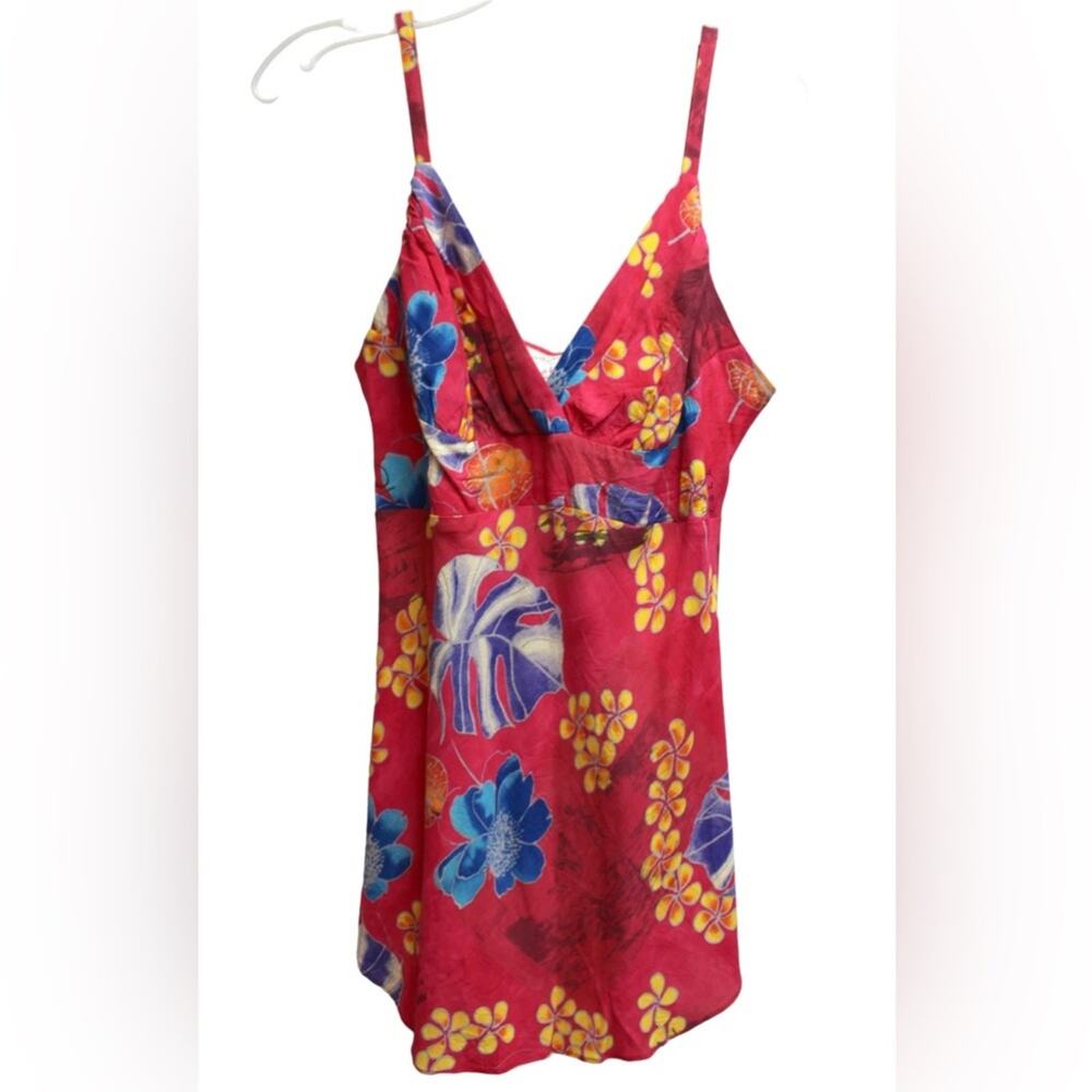 Jams World Limited Edition - Red - Tropical Print Tank Top Medium Preowned